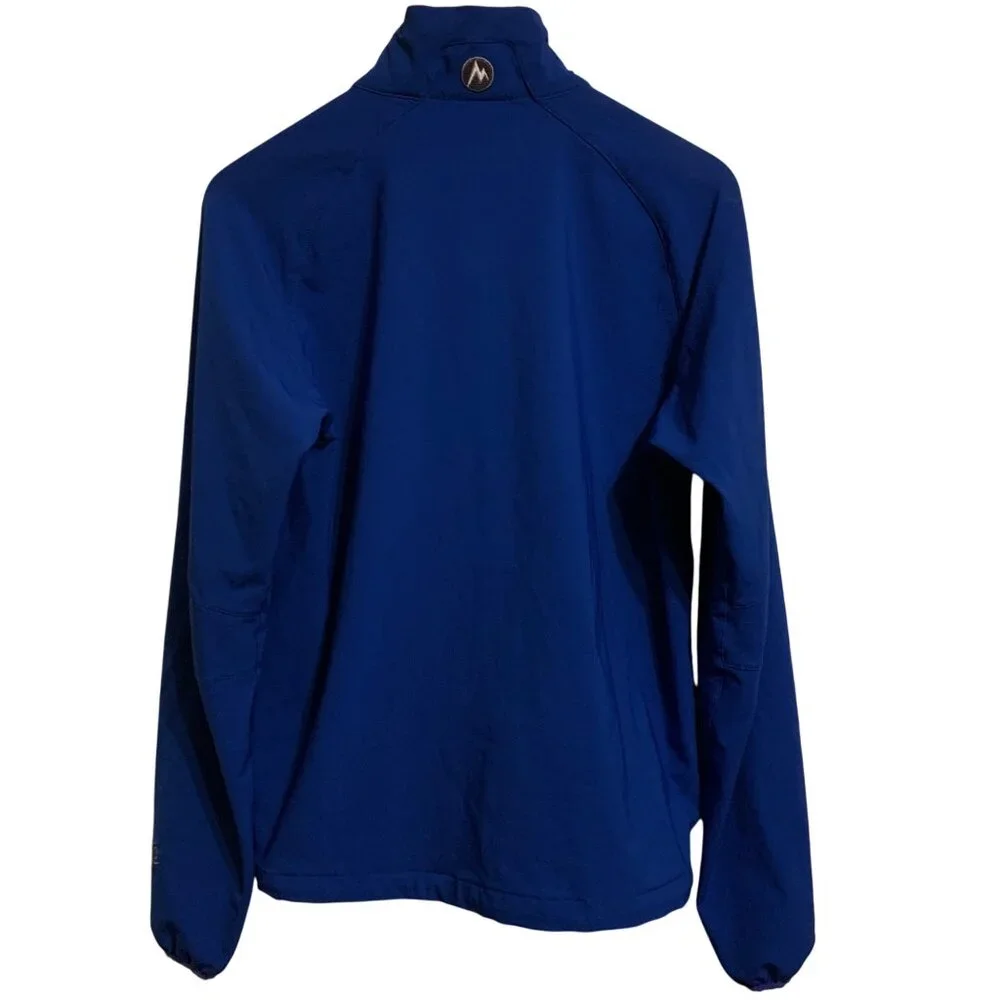 Marmot Women's Blue 1/4 Zip Pullover Jacket, Chest Pocket, Long Sleeves, Size SP